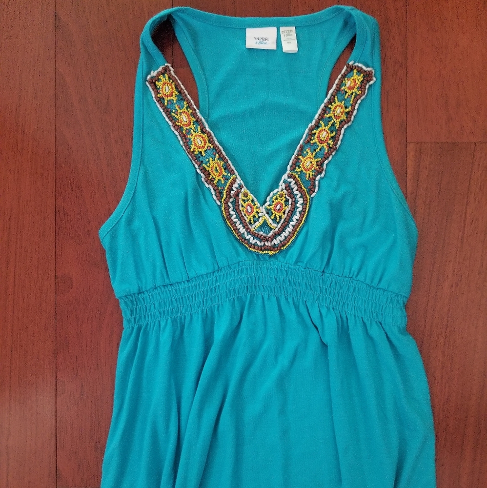 Turquoise decorative tank
